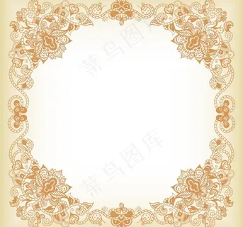 欧式花纹边框相框图片