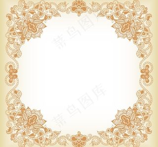 欧式花纹边框相框图片
