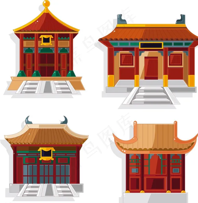 矢量宫殿图片cdr矢量模版下载