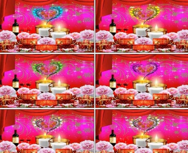 生日快乐舞台背景led大屏幕动态视...