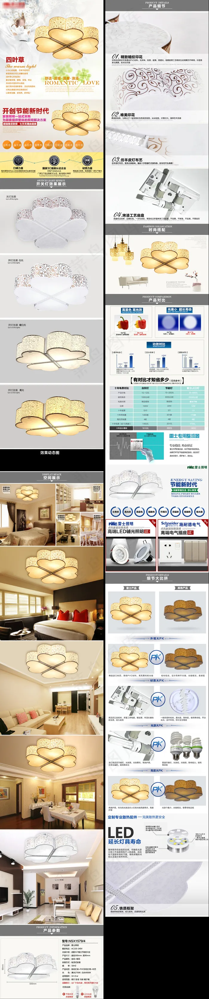 灯具详情描述页图片(790X14586(DPI:72))psd模版下载