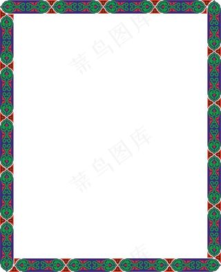 独特花纹边框