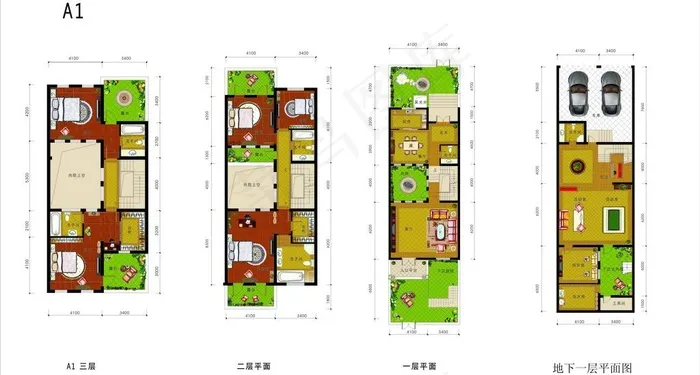 精品户型图图片cdr矢量模版下载
