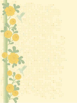 4风格的可爱的花朵图案矢量素材