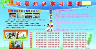 地震知识学习园地图片