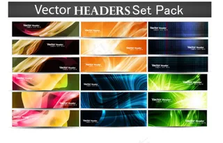 时尚纹样banner02—矢量素材