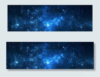 简约蓝色星空背景