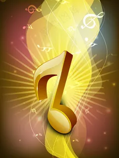 摘要金音符射线背景