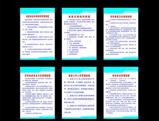 学校食堂制度图片