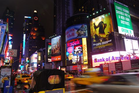 纽约 时代广场 夜景图片