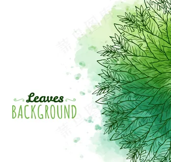 手绘水彩装饰背景