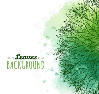 手绘水彩装饰背景