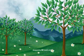 绿色背景矢量图