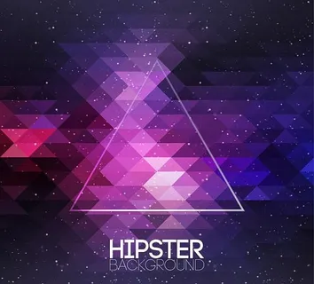 渐变立体科技感的钻石拼接背景图矢量