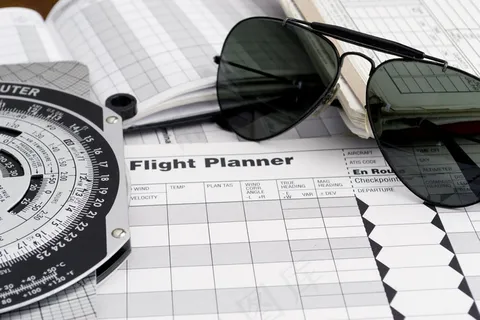 墨镜与航空日志表格