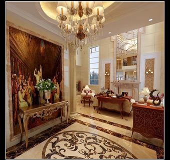 欧式玄关效果图图片