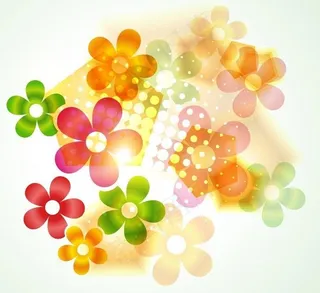 光晕花朵背景素材图片