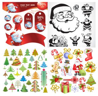 迟来的圣诞矢量素材