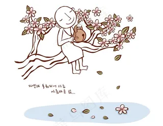 坐在树上敲木鱼的和尚图片