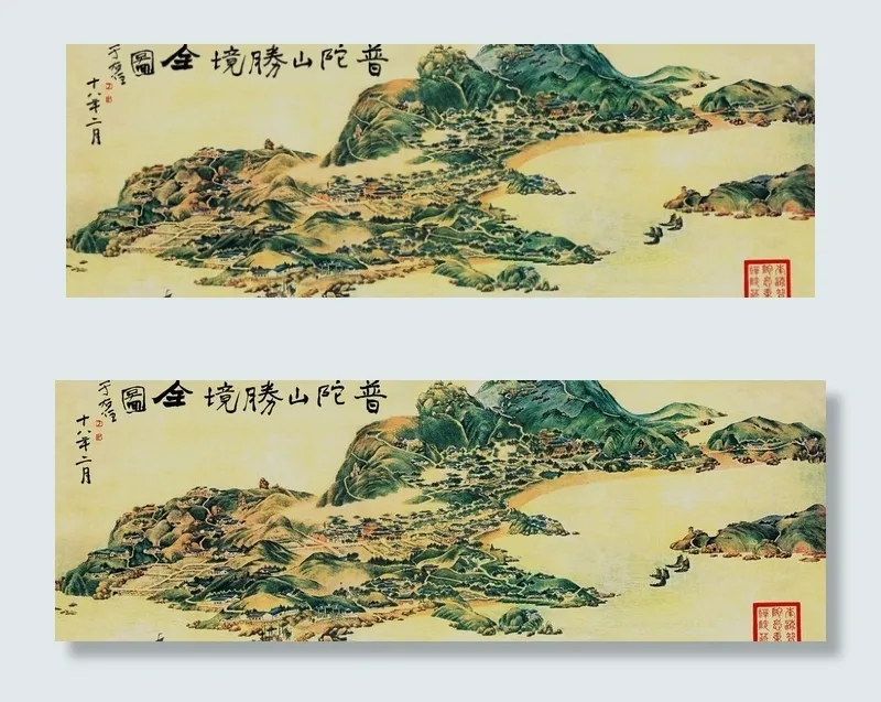 普陀山全景图片