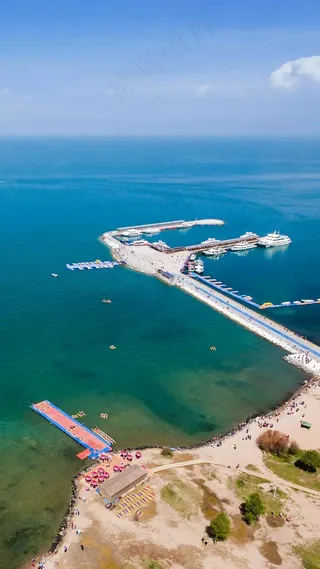 海滩风景高清摄影图片