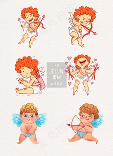 矢量手绘可爱丘比特 矢量手绘可爱丘比特