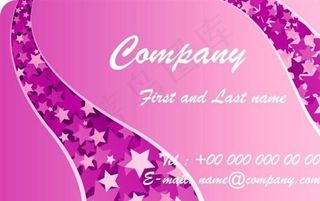星星主题卡片模板 矢量素材 ai格...