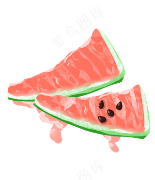 生活垃圾西瓜皮,免抠元素