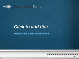 蓝色黑板背景PPT模板