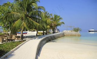 马尔代夫 度假村 海边图片