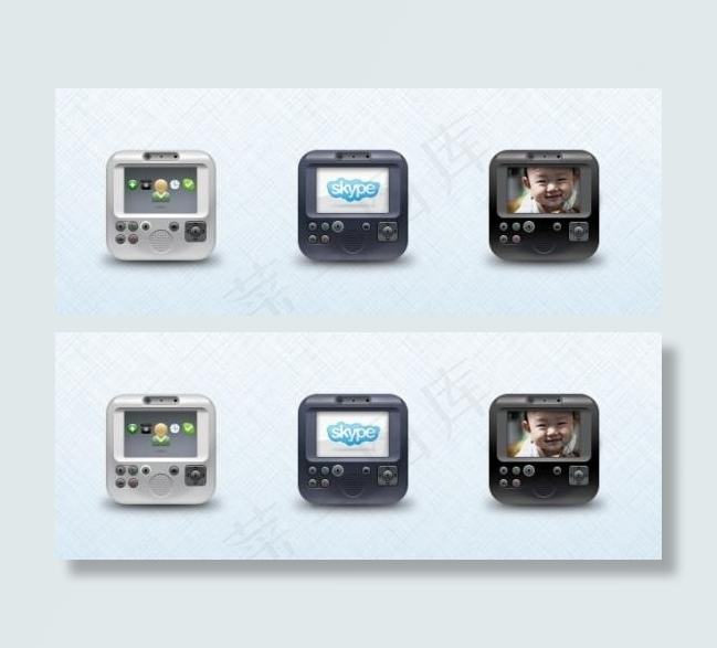 可视门镜系统设计PSD分层素