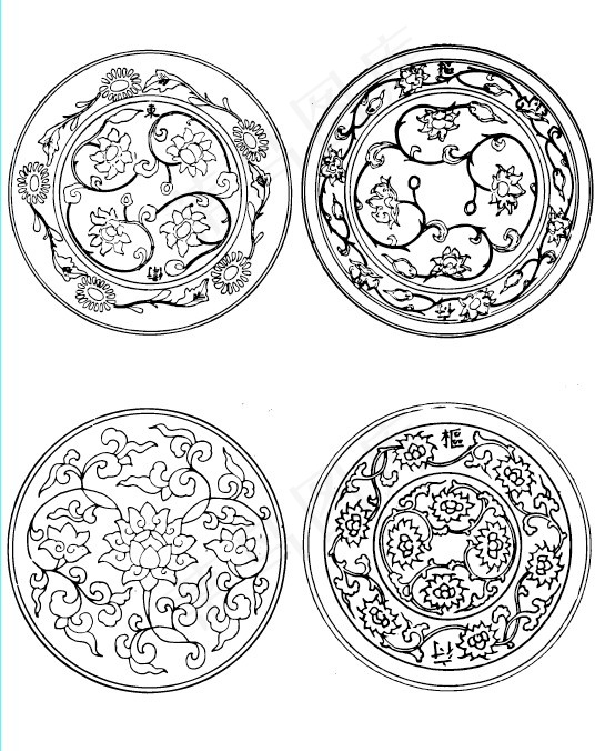 传统吉祥团花10