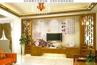 牡丹颂背景效果图