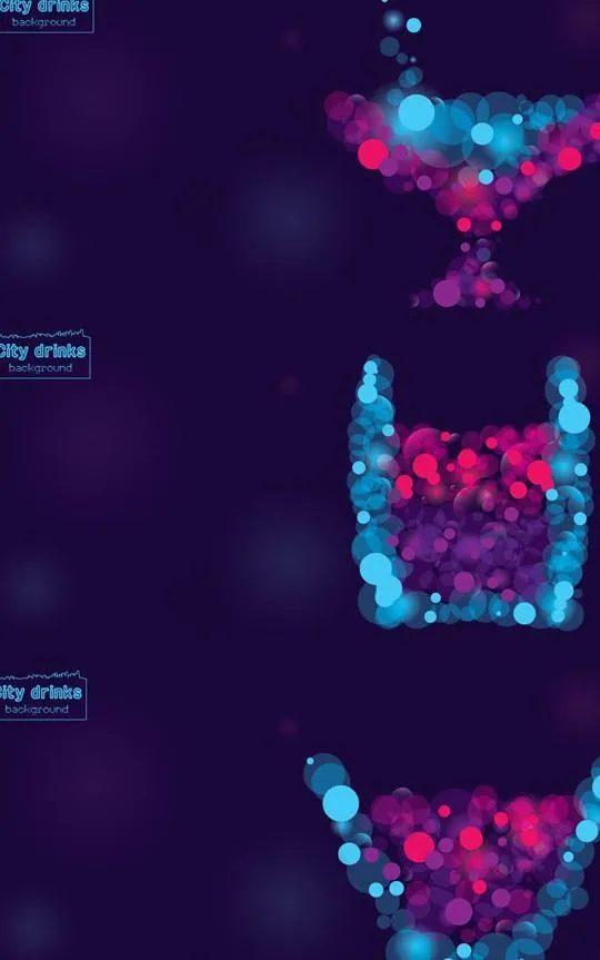 幻彩圆圈矢量素材图片eps,ai矢量模版下载