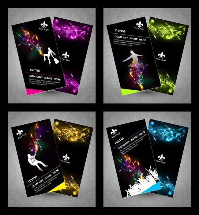 KTV酒吧名片卡片设计PSD素材(984X1772(DPI:500))psd模版下载