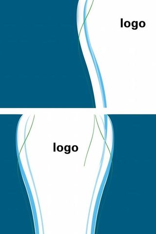 蓝色名片背景图案PSD分层模