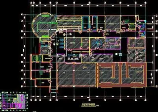 一层局部综合天花图-病房楼装修施工...