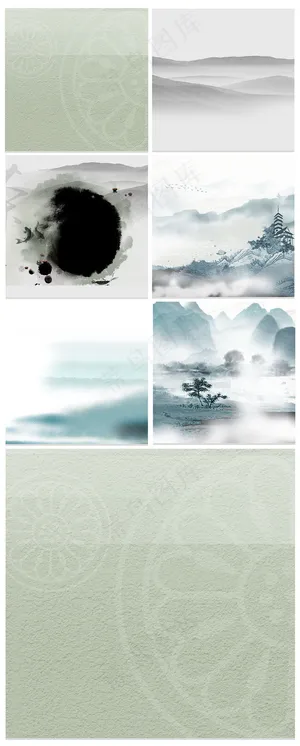 中国风水墨主图背景模版 中国风水墨主图背景模版