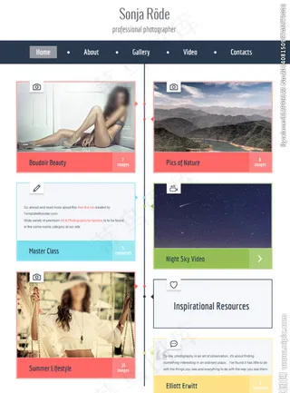 类似时间轴布局模板图片