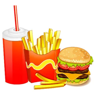 创造性的快餐产品背景矢量素材05