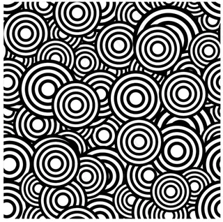 圆形重叠重复花纹设计