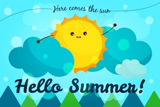 最新海滩旅游风情休闲海报图标元素