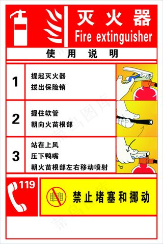 灭火器使用说明