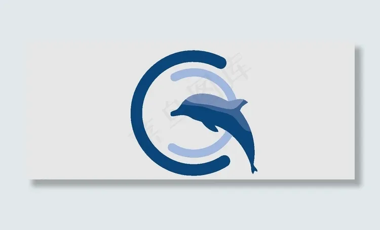 海豚logo图片ai矢量模版下载
