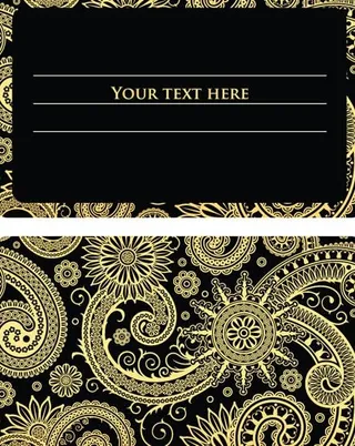 欧式金色花纹卡片图片