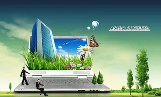 田园风光创意设计图片