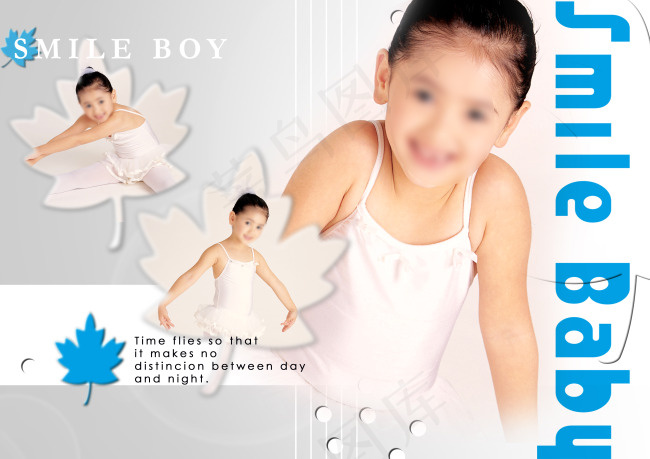 精灵小公主儿童PSD分层素材