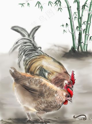 淡色油画风格背景家庭背景墙下载