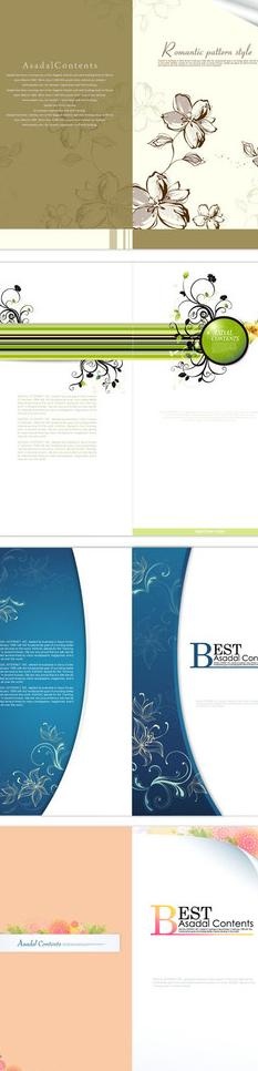 欧式花纹折页图片