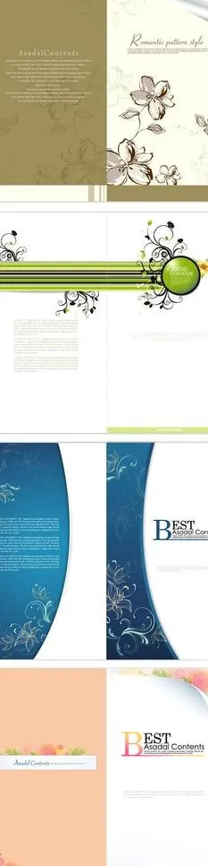 欧式花纹折页图片